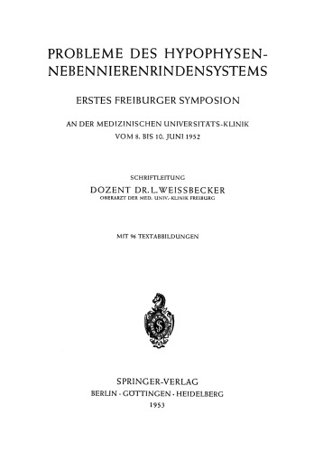 Probleme des Hypophysen-Nebennierenrindensystems