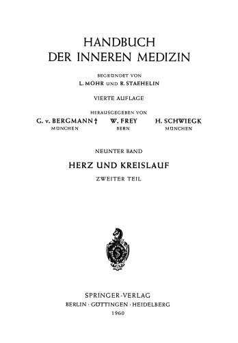 Rhythmus- und Leitungsstörungen Traumatische Herzschädigungen Erkrankungen des Endokard · Myokard · Perikard · Spezielle Kardiologische Untersuchungsmethoden Erworbene Herzklappenfehler