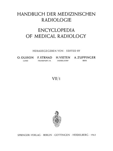 Röntgendiagnostik des Schädels I / Roentgen Diagnosis of the Skull I