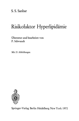 Risikofaktor Hyperlipidämie