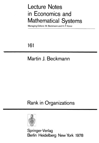 Rank in Organizations