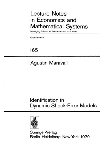 Identification in Dynamic Shock-Error Models