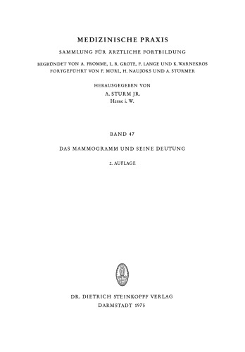 Das Mammogramm und seine Deutung