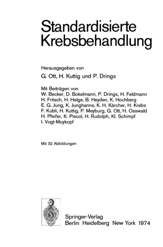 Standardisierte Krebsbehandlung