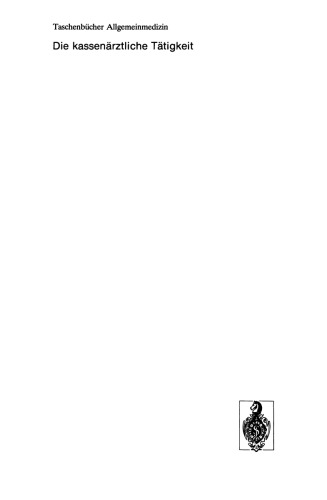 Die kassenärztliche Tätigkeit