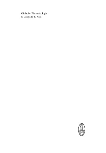 Klinische Pharmakologie: Ein Leitfaden für die Praxis