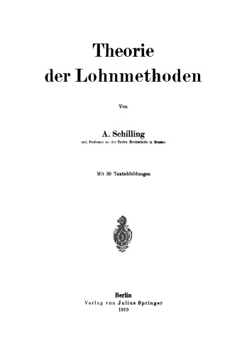 Theorie der Lohnmethoden
