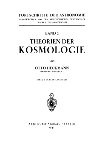 Theorien der Kosmologie