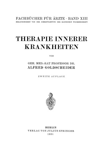 Therapie Innerer Krankheiten