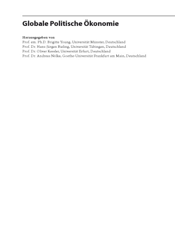 Ökonomie, Diskurs, Regierung: Interdisziplinäre Perspektiven