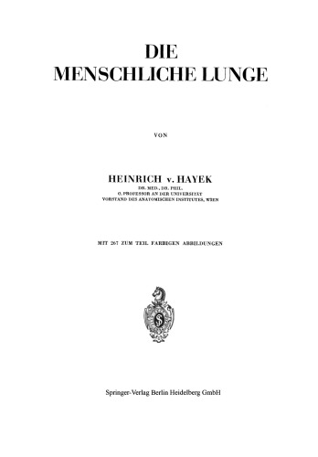 Die menschliche Lunge