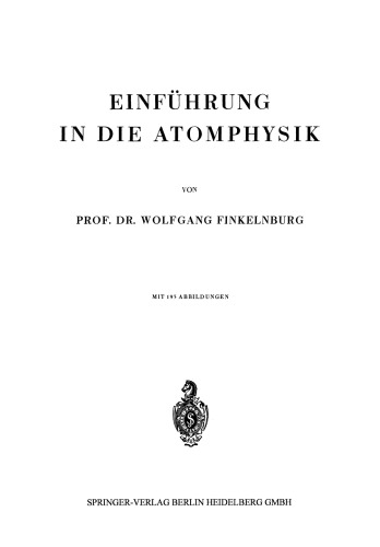 Einführung in die Atomphysik