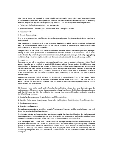 Einführung in die Theorie und Praxis der Entscheidung bei Unsicherheit: Unterlagen für einen Kurs der Schweizerischen Vereinigung für Operations Research