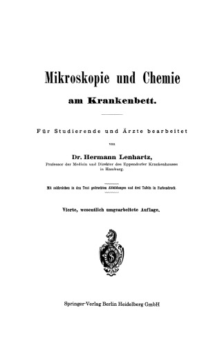 Mikroskopie und Chemie am Krankenbett