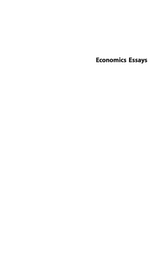 Economics Essays: A Festschrift for Werner Hildenbrand