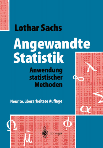 Angewandte Statistik: Anwendung statistischer Methoden