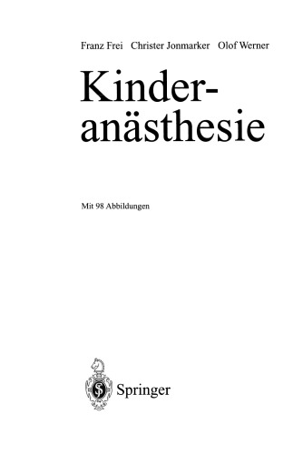 Kinderanästhesie