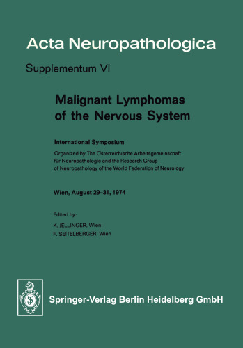 Malignant Lymphomas of the Nervous System: International Symposium