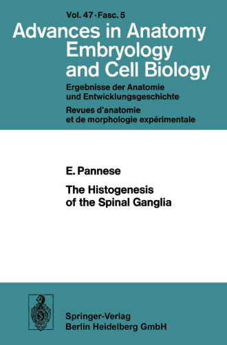 The Histogenesis of the Spinal Ganglia