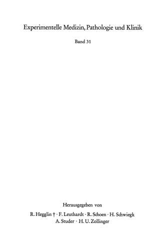 Kinetik und Regulation der Erythrocytenproduktion: Experimentelle Untersuchungen an der normalen und anämischen Ratte