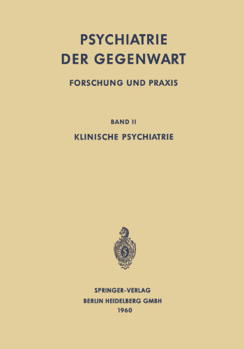 Klinische Psychiatrie