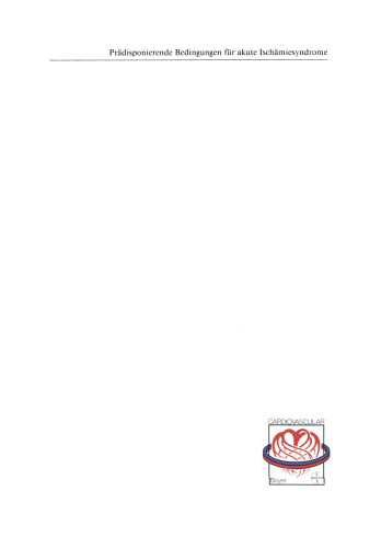 Prädisponierende Bedingungen für akute Ischämiesyndrome