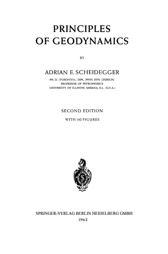 Principles of Geodynamics