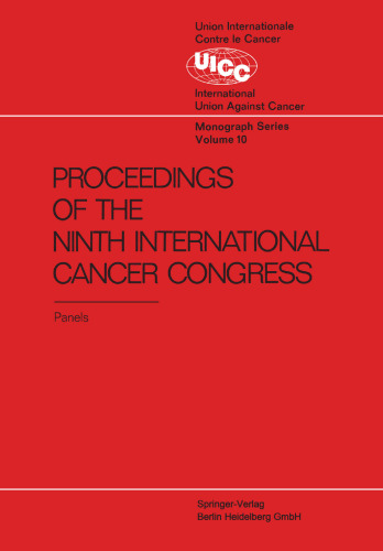 Proceedings of the 9th International Cancer Congress: Tokyo October 1966, Panel Discussions