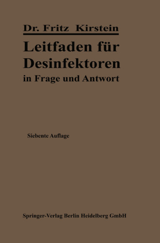 Leitfaden für Desinfektoren in Frage und Antwort
