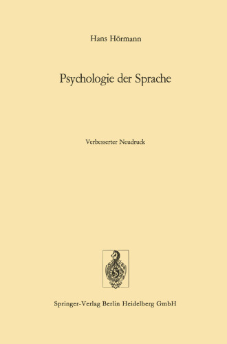 Psychologie der Sprache