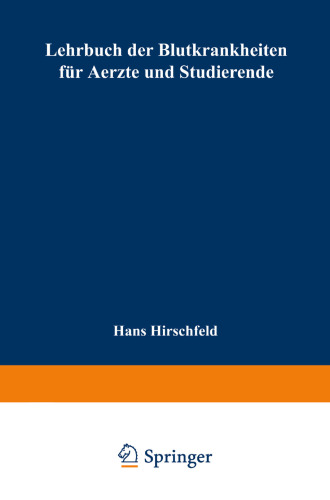 Lehrbuch der Blutkrankheiten für Aerzte und Studierende