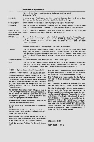 Politische Psychologie