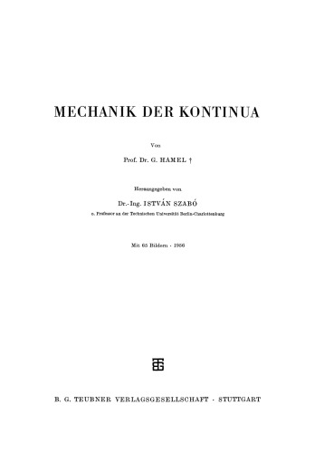 Mechanik der Kontinua
