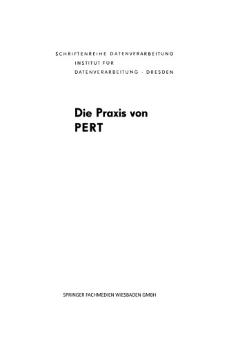 Die Praxis von PERT