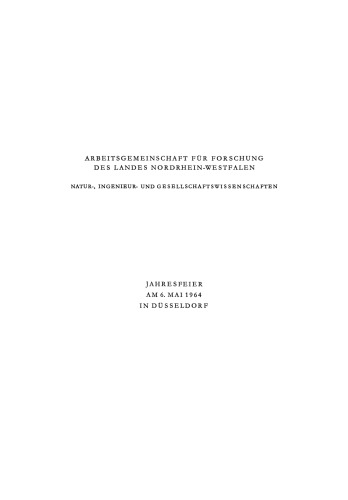 Ansprache des Ministerpräsidenten / Die Rolle des Zufalls in der organischen Chemie