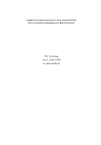 Klinische Psychologie, ein psychiatrisches Bedürfnis / Über die Deckung des Nährstoffbedarfs in Westdeutschland