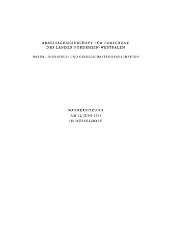 Langfristige Planung und Aufgaben der Atlantischen Zusammenarbeit auf verschiedenen Gebieten in Naturwissenschaft und Technik