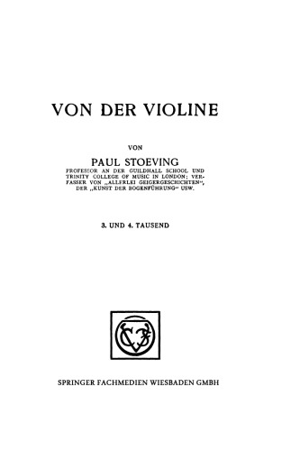 Von der Violine