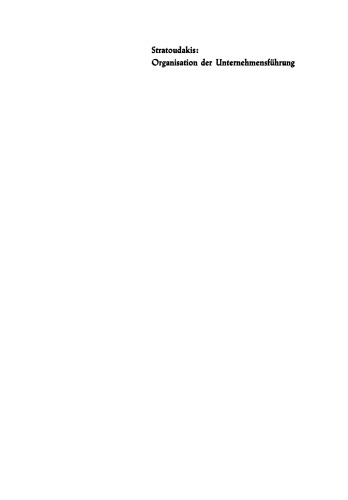 Organisation der Unternehmensführung