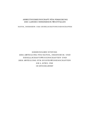 Probleme der Organisation der Wissenschaftlichen Forschung / Die Akzeleration der Geschichte und Ihre Folgen für die Erziehung