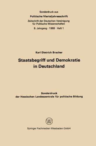 Staatsbegriff und Demokratie in Deutschland
