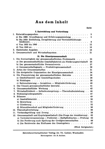 Genossenschaftswesen