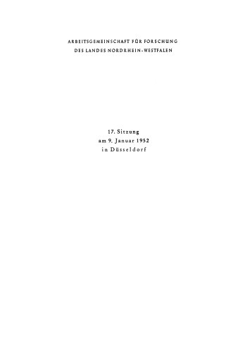 Die Flugtechnik und ihre Bedeutung für den allgemeinen technischen Fortschritt. Art und Organisation der Forschung in einem Industriekonzern