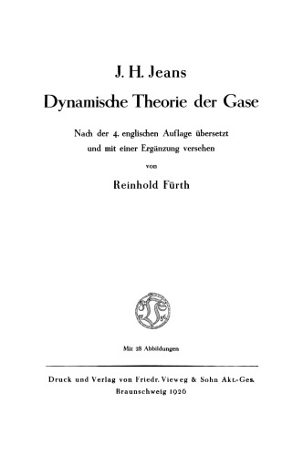 Dynamische Theorie der Gase