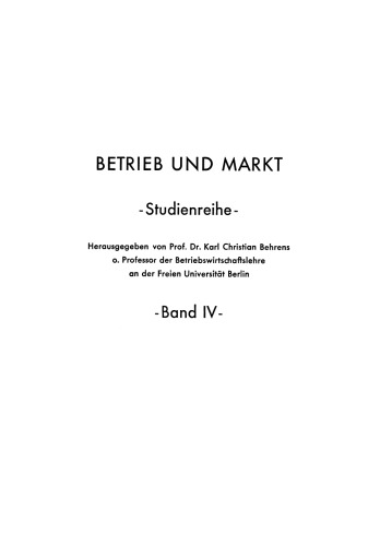 Marktstellung und Marktverhalten des Verbrauchers