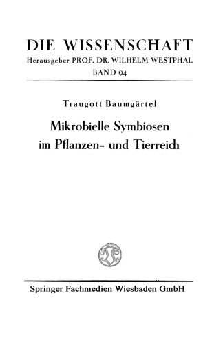 Mikrobielle Symbiosen im Pflanzen- und Tierreich