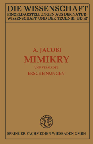 Mimikry und Verwandte Erscheinungen
