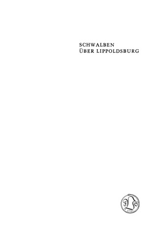 Schwalben Über Lippoldsburg: Roman