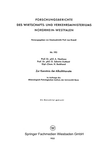 Zur Kenntnis der Alkalititanate