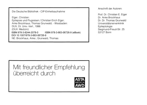 Epilepsie und Flugreisen: Antiepileptika und Zeitumstellungen